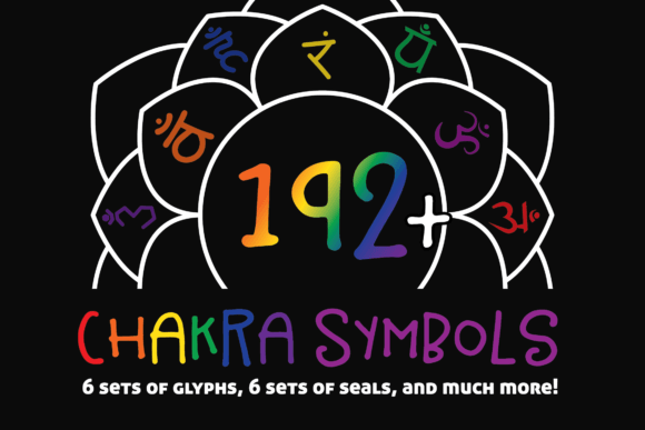 70 Chakra Symbols: Graphics & Decorative Elements