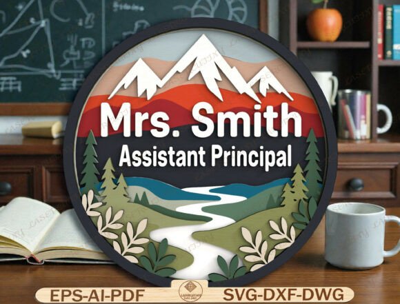 Assistant Principal Door Sign SVG: Graphics & Templates