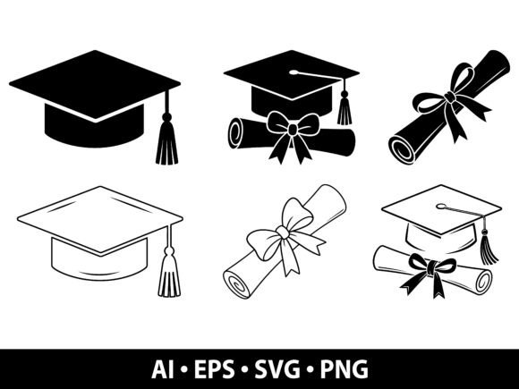 Graduation Vector SVG Bundle – Graphics for Crafting Celebrations