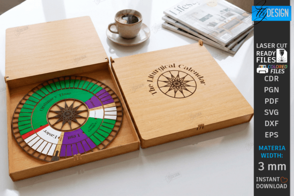 Liturgical Calendar Wheel: Laser Cutting for Seasonal Designs