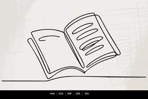 Open Book Minimal Line Art: An Embroidery Review