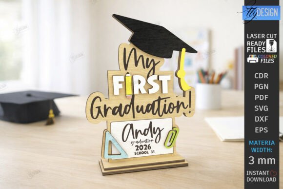 Personalized Kids Graduation Laser Cutting for Celebrations