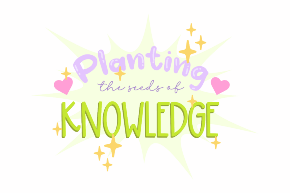Planting Knowledge Seeds Graphics for Crafts
