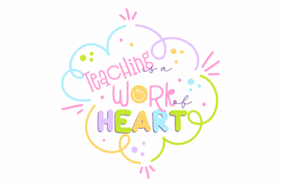 Teaching Work Heart Graphics for Crafts